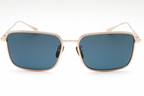 Pre-owned Chopard Schf84m-8fzp-59 Sunglasses Size 59mm 145mm 17mm Gold Men In Blue
