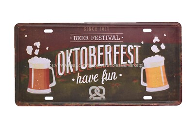  kitchen wall decor restaurant cafe beer oktoberfest metal tin sign