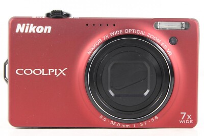 Nikon Coolpix S6000 Digital Camera 14.2MP Zoom Red | eBay