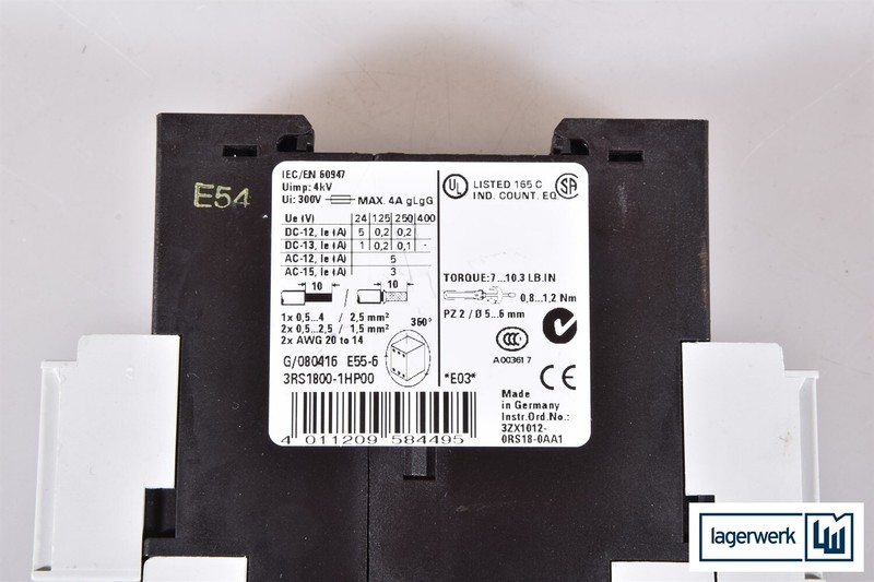 Siemens 3rs1 800-1hp00 / 3rs1800-1hp00 / 3rs18001hp00, Relais De Couplage