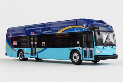 5.75 Inch  NYC MTA New York City Electric Select Bus 1/87 Scale Diecast Model