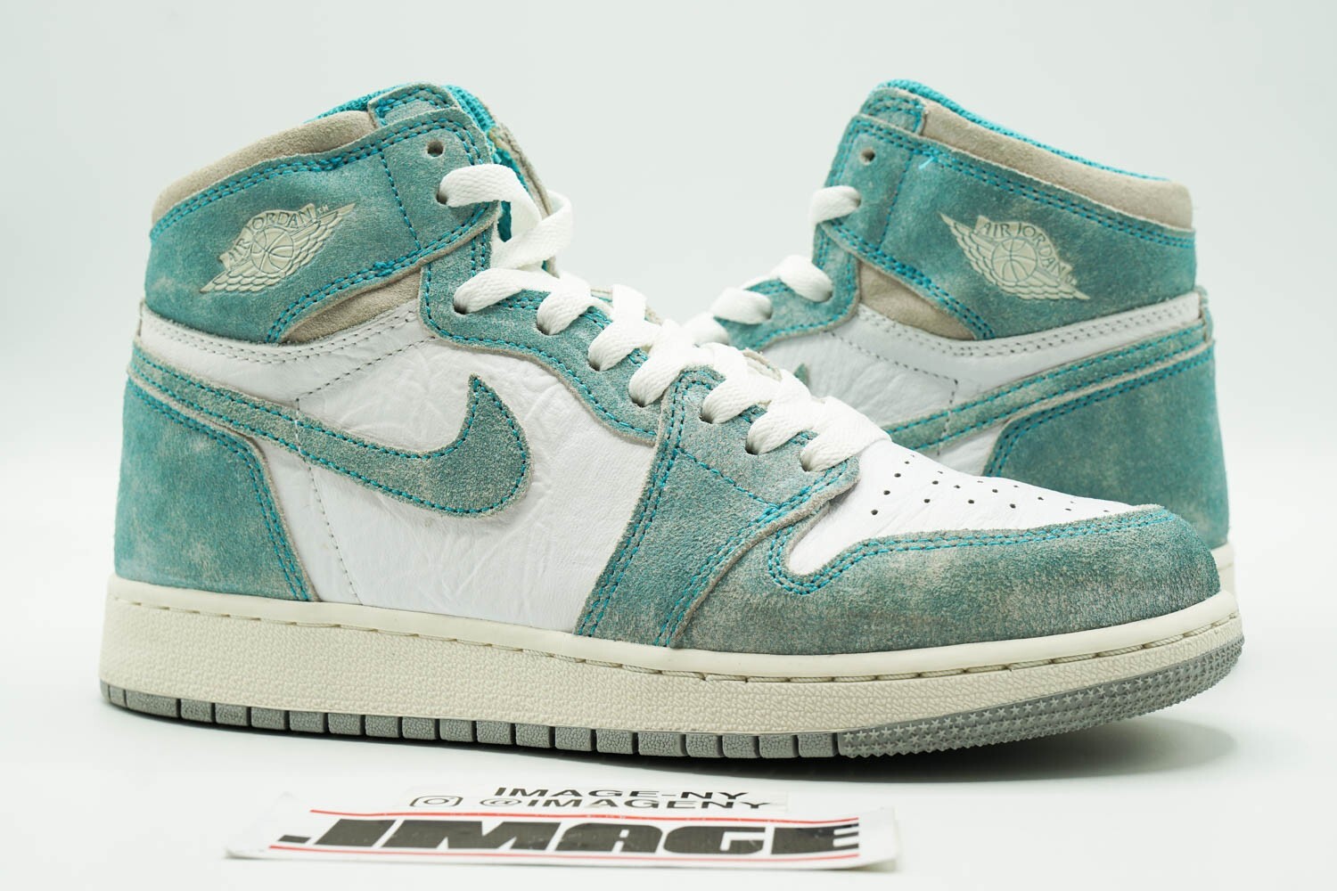 AIR JORDAN 1 HIGH OG RETRO GS USED SIZE 6Y TURBO GREEN SAIL AIR JORDAN 1 HIGH OG RETRO GS USED SIZE 6Y TURBO GREEN SAIL