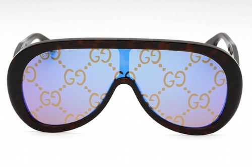 Pre-owned Gucci Gg1370s-002-99 Sunglasses Size 99mm 140mm 01mm Havana Men In Blue