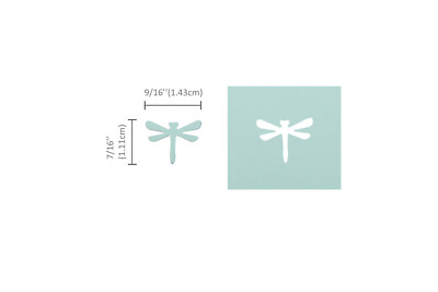 Bira Craft 5/8 inch Dragonfly 2 Shape Lever Action Craft Punch for Paper 