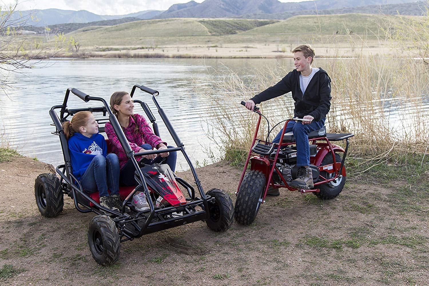 196cc/6.5HP KT196 Go Kart Gas Powered Off-Road Cart for Adults Kids (13+)