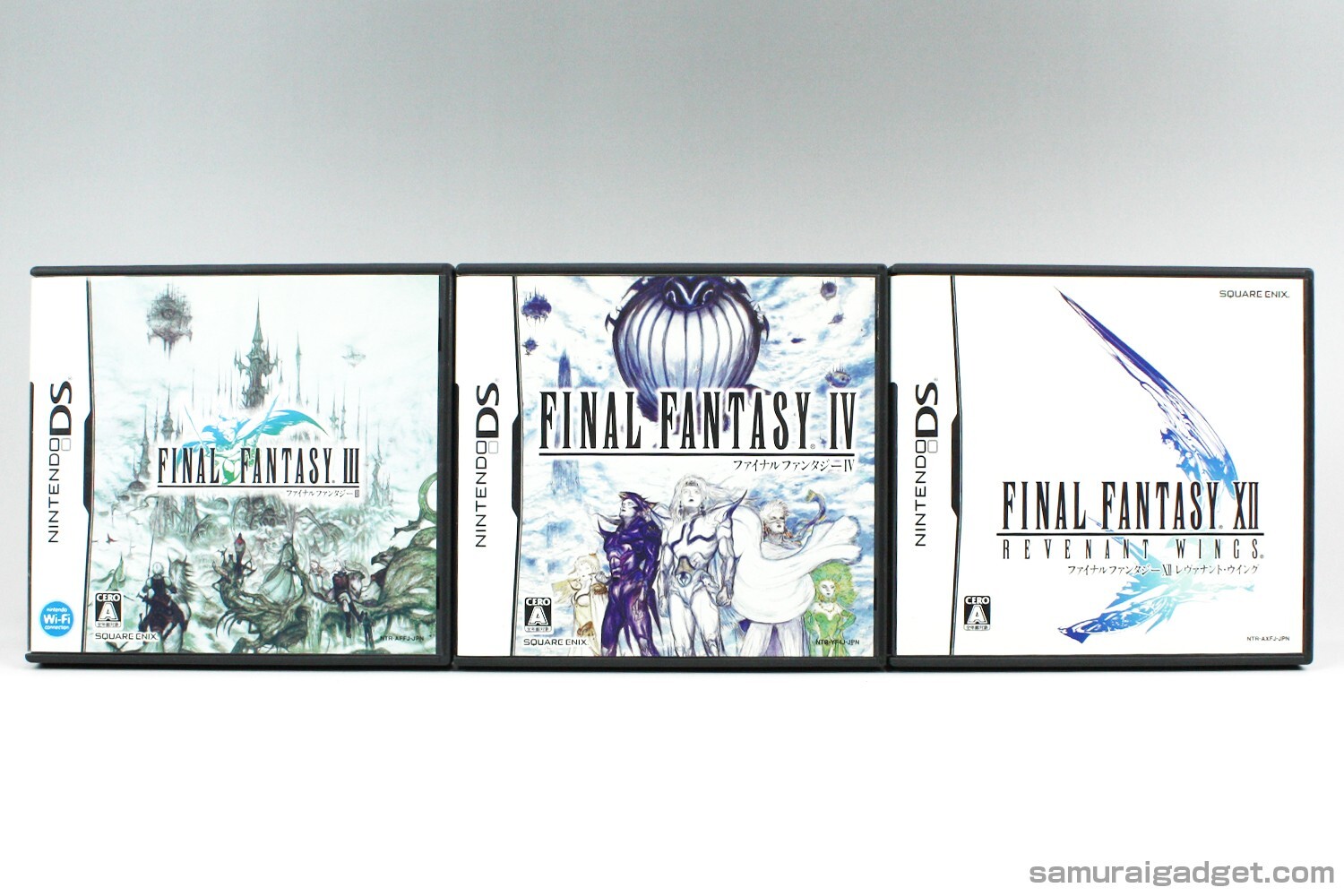 Nintendo DS ファイナルファンタジー　Ⅲ Ⅳ Ⅻ Final Fantasy Ⅲ Ⅳ Ⅻ The 4 Heroes of Light 4 set Nintendo