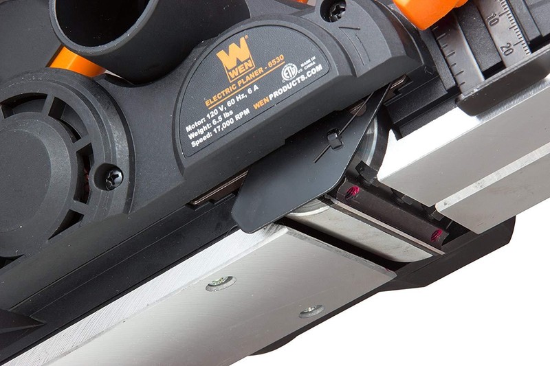 Wood Planer Electric Hand Tool Held Woodworking Power Tool 6-Amp 3-1/4-Inch