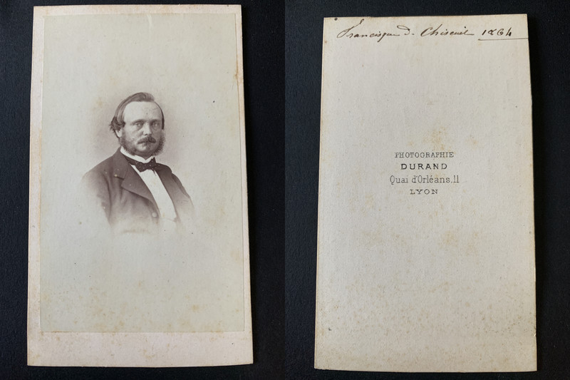 Durand, Lyon, Francisque De Chiseuil Vintage Albumen Print Cdv Tirage Albumi