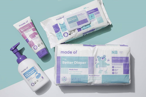 MADE OF Foaming Organic Baby Wash and Shampoo - for Sensitive Skin and Baby Wash