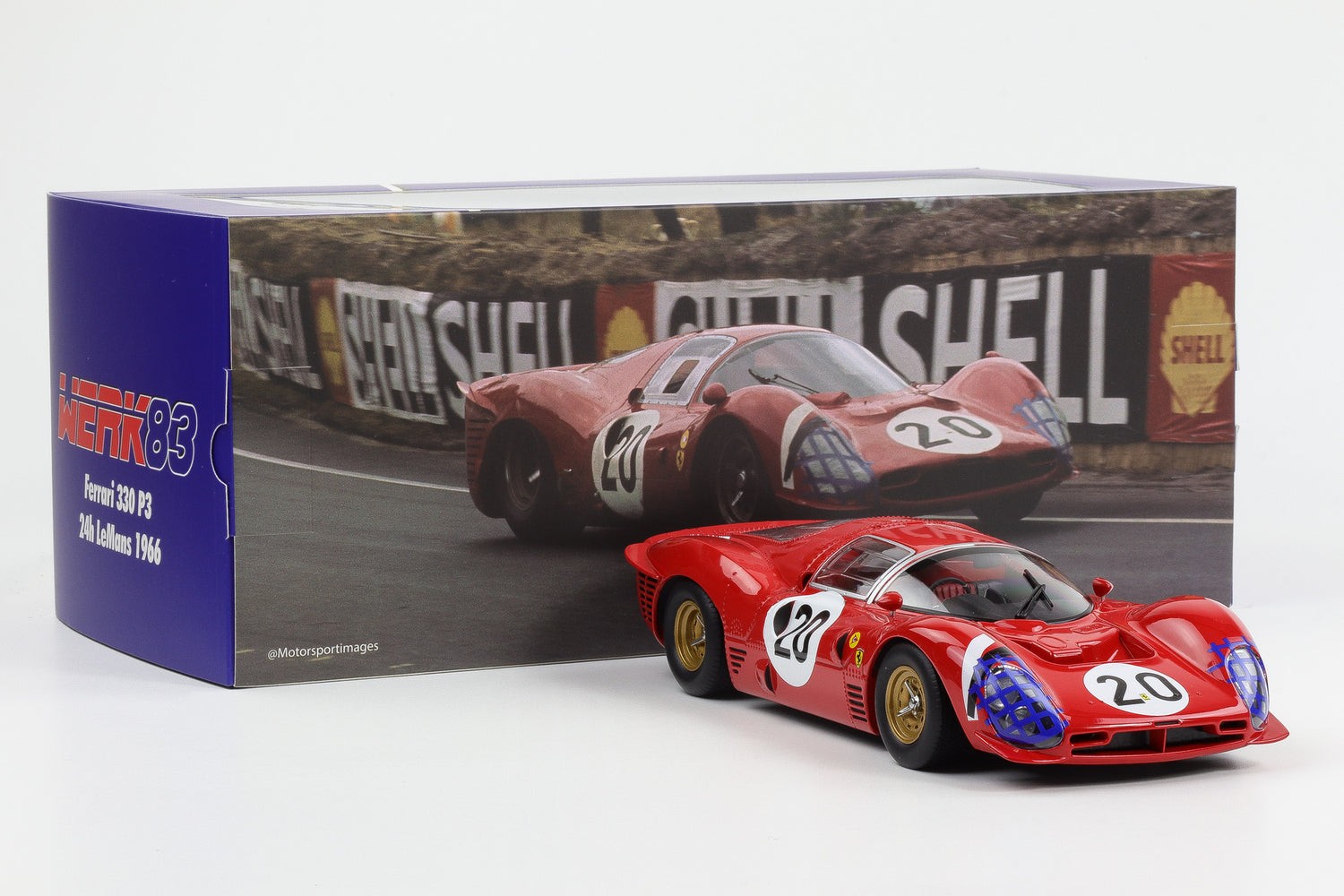 1:18 Ferrari 330 P3 Coupé #20 24h Le Mans 1966 Scarfiotti