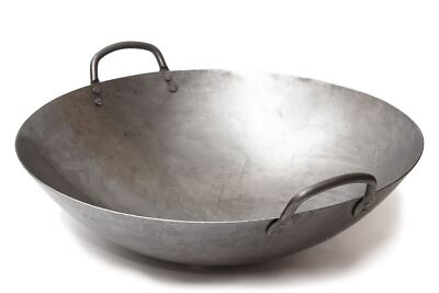 Craft Wok Big Carbon Steel 16 inch Canton Style Hammered Wok  731W87