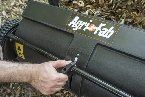 26-Inch Yard Leaf Sweeper Push Lawn Lightweight, Hopper Bag Disconnects To Empty