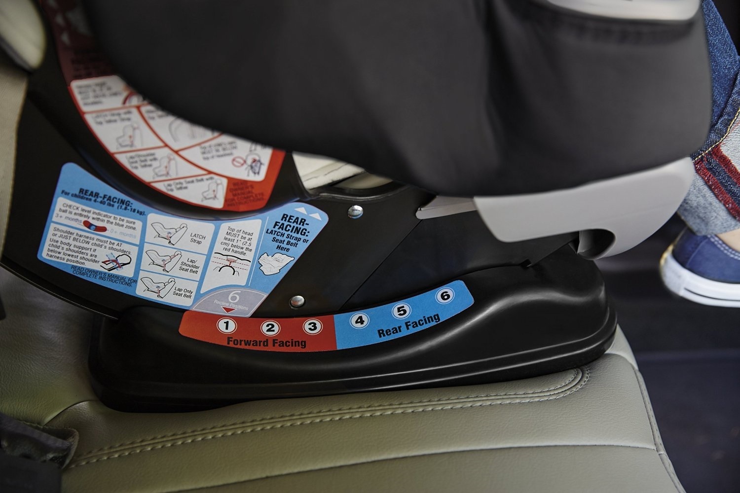 graco car seat rear and forward facing