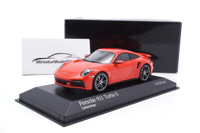Porsche 911 Turbo S - Lavaorange - 2020 - 1:43 - Minichamps