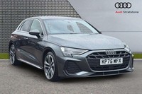 2025 Audi A3 1.5 TFSI 150 S Line 5dr S Tronic Hatchback Petrol Automatic