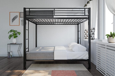 Bunkbeds Full Over Full Double Size Bunk Beds Modern Black M