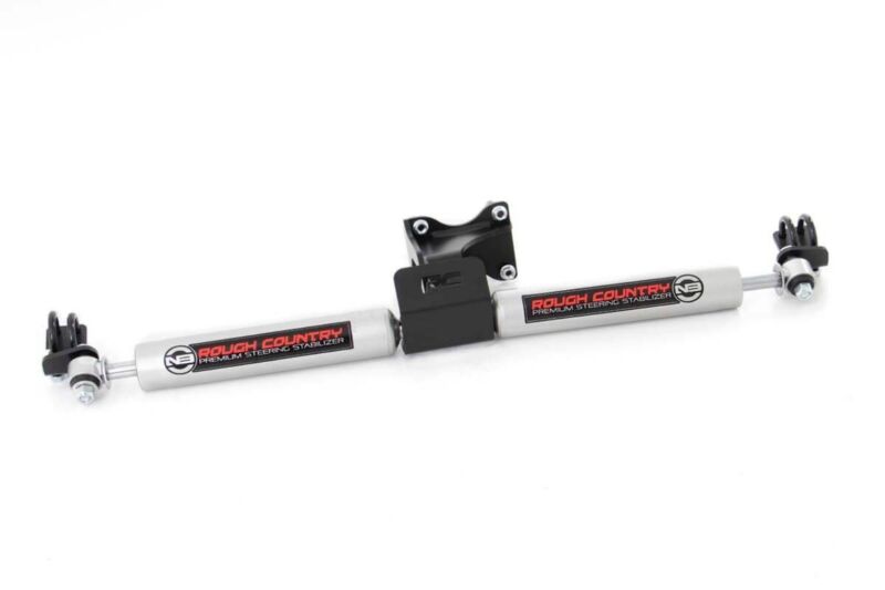 Rough Country Dual Steering Stabilizer For Jeep Wrangler JK JKU