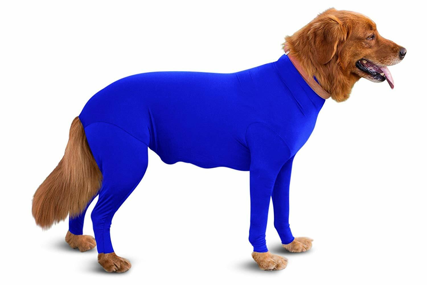 SHED DEFENDER FOR DOGS-COLOR: BLUE-SIZE:S-NO MORE PET HAIR ANYWHERE ! NEW-NO BOX