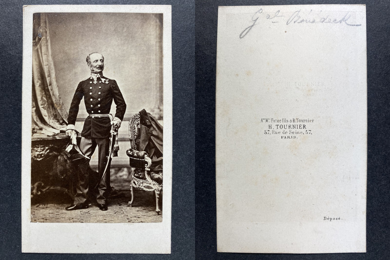 Tournier, Paris, Ludwig Von Benedek Vintage Cdv Albumen Print.Ludwig Von Bened