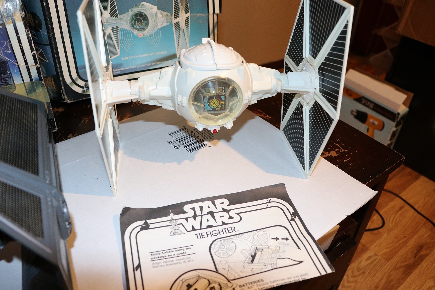 Vintage kenner and modern starwars tie fighter lot