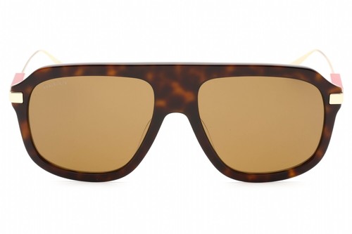 Pre-owned Gucci Gg1309s-006-57 Sunglasses Size 57mm 145mm 17mm Havana Men In Brown