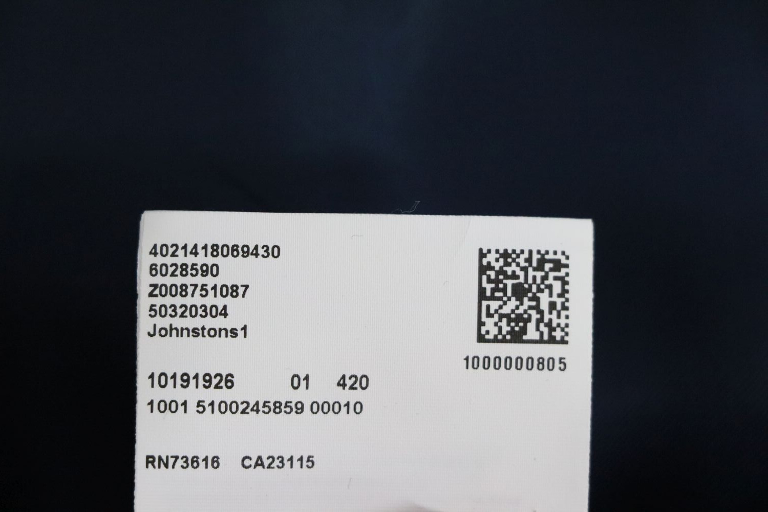 Pre-owned Hugo Boss Suit Jacket, Mod. Johnstons1, Size 94 / Us 38l, Super 110, Medium Blue