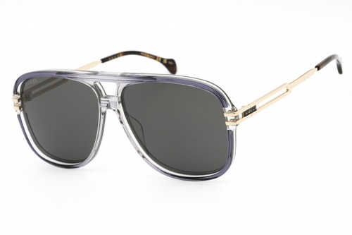 Pre-owned Gucci Gg1105s-001-63 Sunglasses Size 63mm 145mm 12mm Grey Men In Grey Green