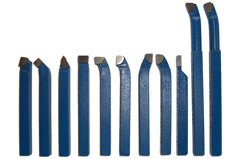 Paulimot DrehmeiÃEl-Set 11-Teilig Mit Hartmetallplatten P30, Din 4976, 10 Mm