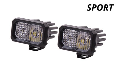 Diode Dynamics - SSC2 Sport White Combo Standard ABL (pair)