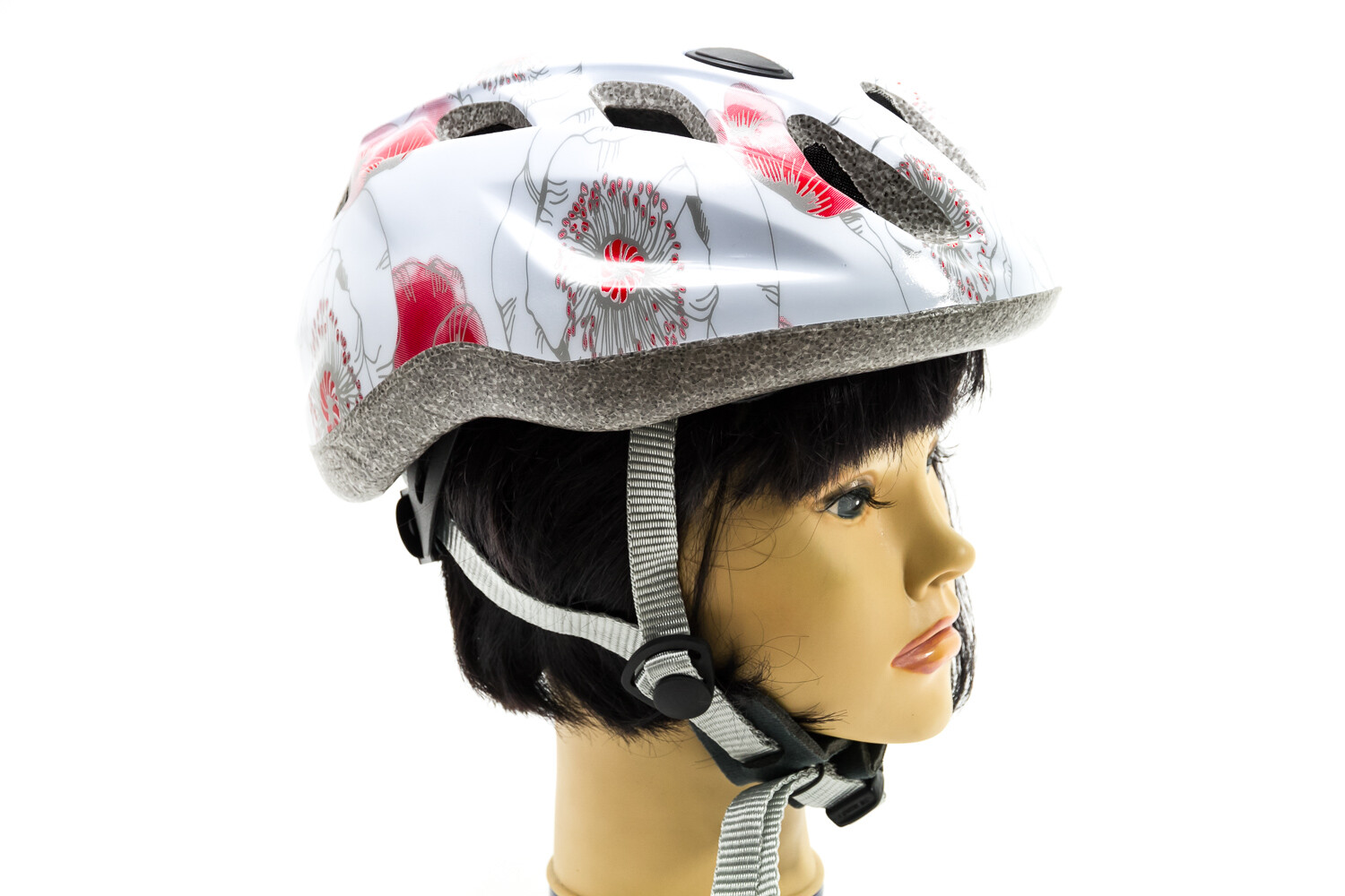 FISCHER Fahrrad Helm Sturz Schutz Bike Helmet City Mohn Gr.S-M 54-58cm TÜV GS | eBay