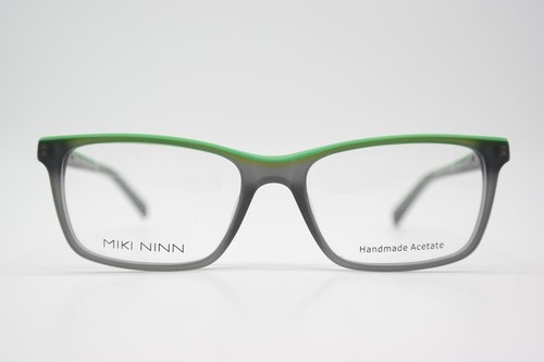 Glasses MIKI NINN MNJM03 Gray Lime Oval Eyeglass Frame New