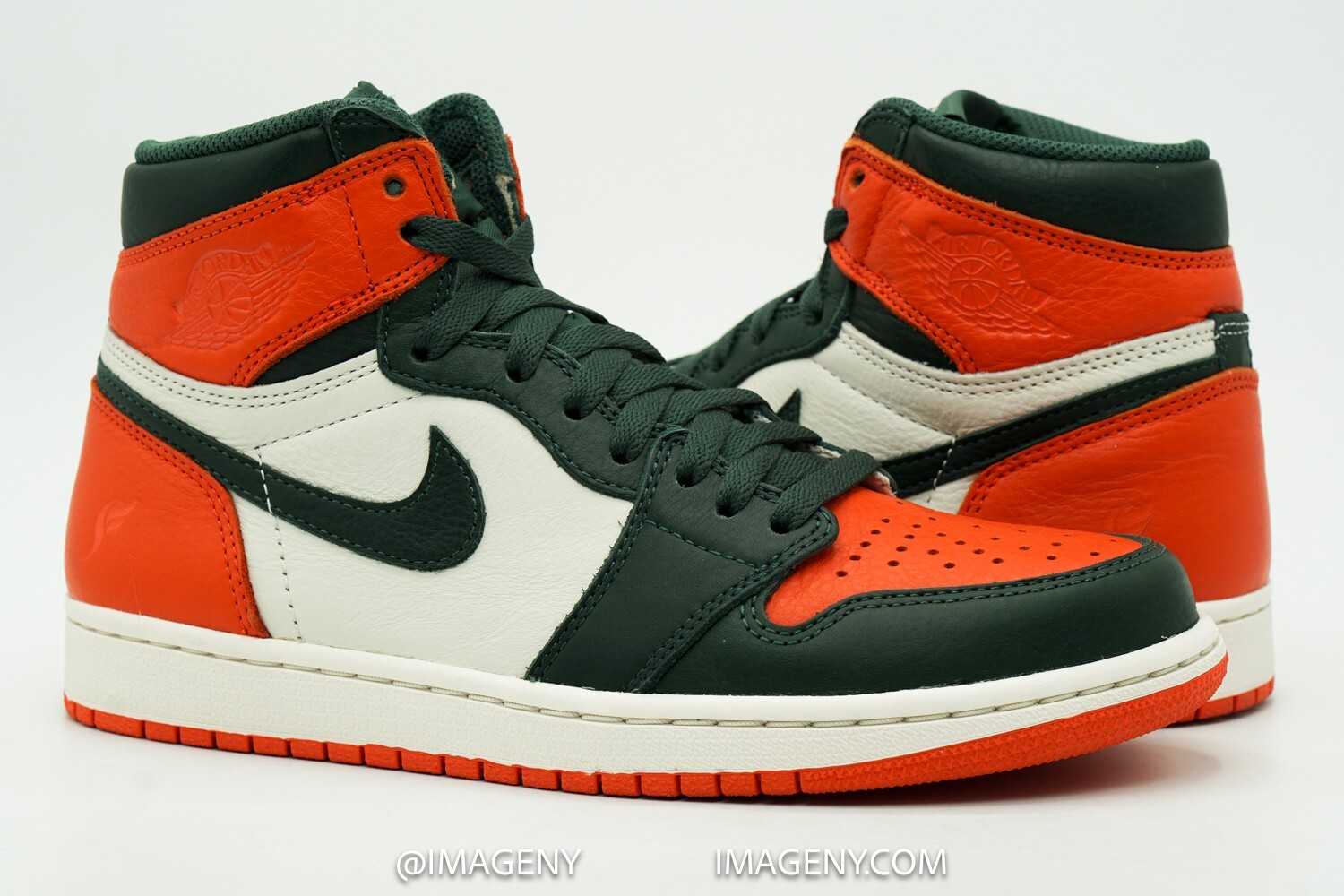 AIR JORDAN 1 RETRO HIGH OG USED SZ 7.5 SOLEFLY SAIL FIR TEAM