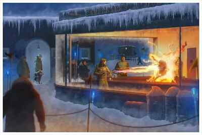 The Thing Nighthawks Night Diner Giclee Art Print Poster 24x16 Mondo