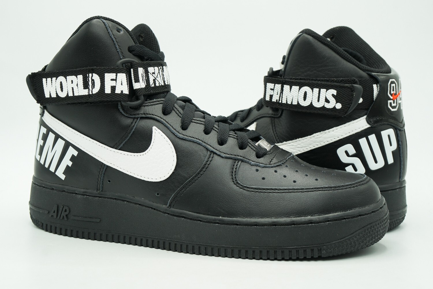 NIKE AIR FORCE 1 HIGH NEW SIZE 9 SUPREME WORLD FAMOUS BLACK NIKE AIR FORCE 1 HIGH NEW SIZE 9 SUPREME WORLD FAMOUS BLACK