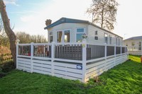 ABI Oakley 2024 static caravan sited at New Beach, Dymchurch, Kent. Nice pitch