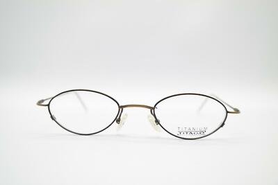 Titago Klio Brass Oval Glasses Frames Eyeglasses New