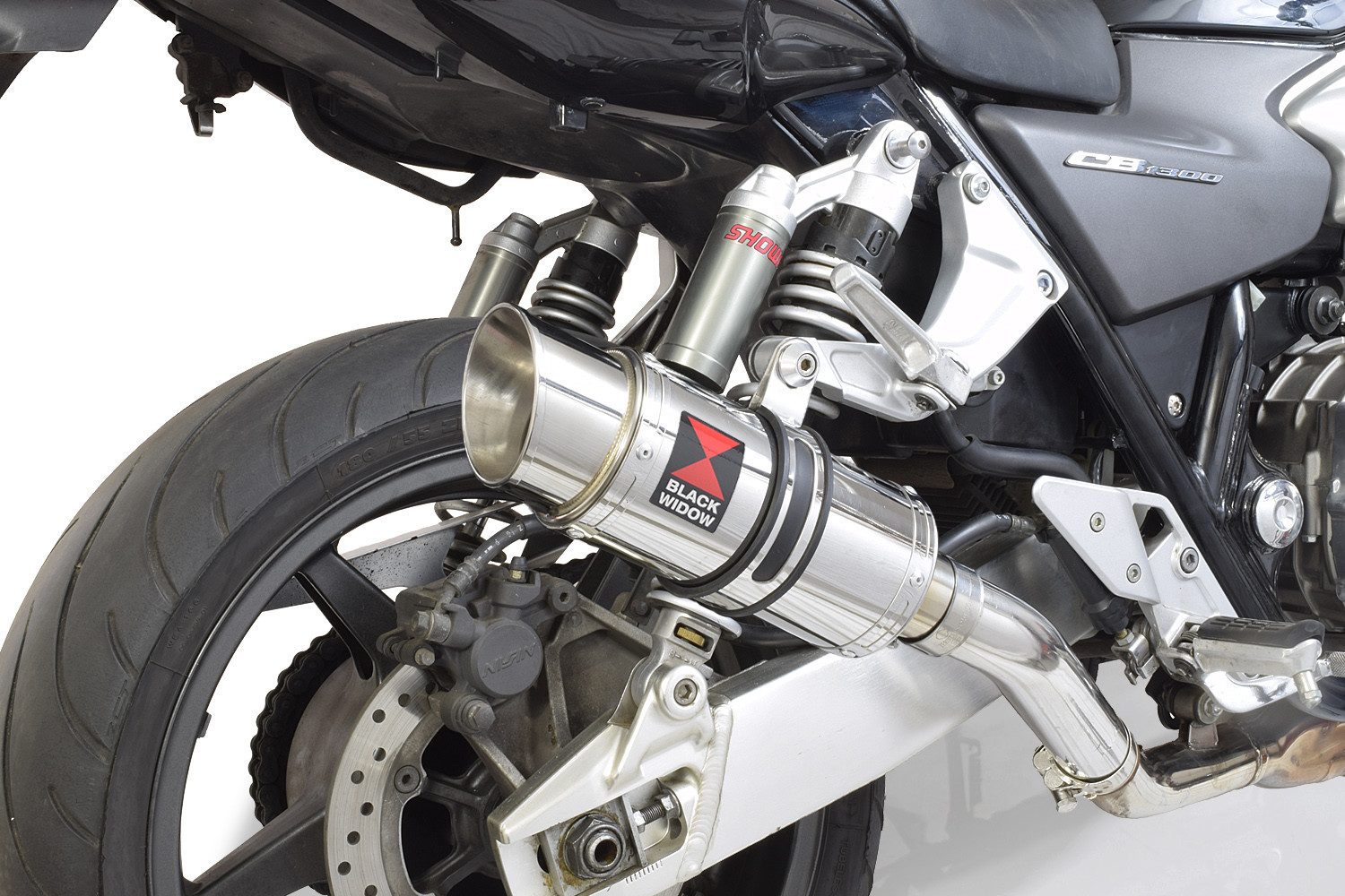 Honda Cb1300sf Cb1300 S F 03 15 Sc54 Exhaust Silencer Round Stainless 0ss Ebay