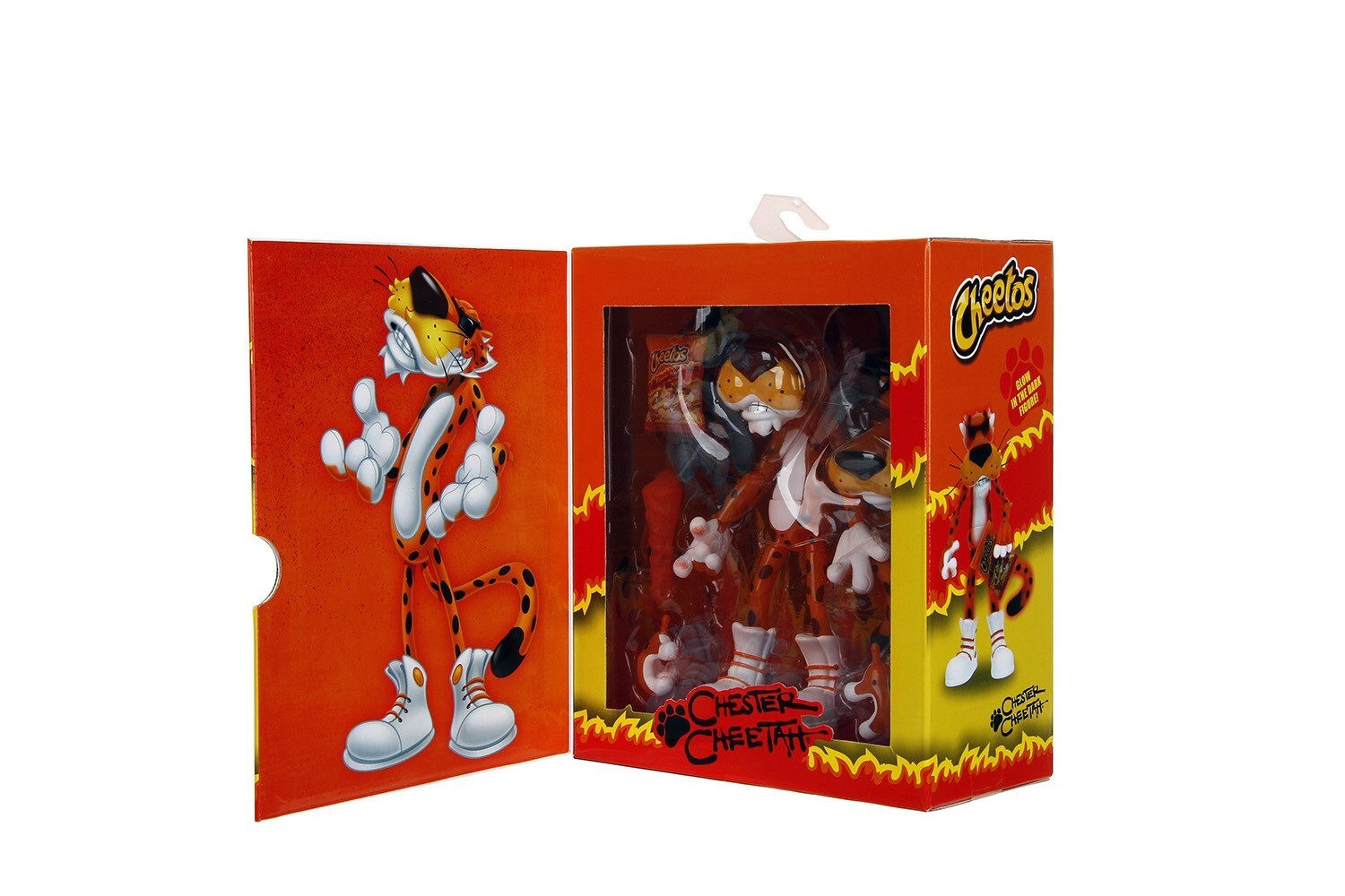 Jada 6″ Cheetos Chester Cheetah Flamin' Hot Crunchy Glow in