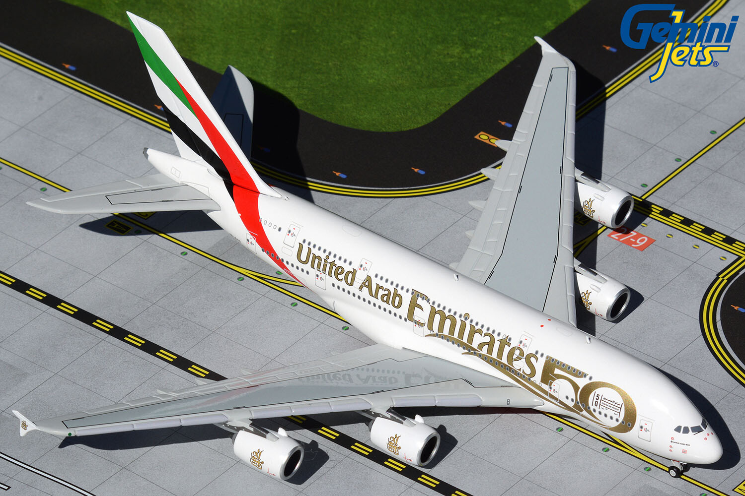 Emirates Airbus A380 A6-EVG UAE 50th Gemini Jets GJUAE2051 Emirates Airbus A380 A6-EVG UAE 50th Gemini Jets GJUAE2051