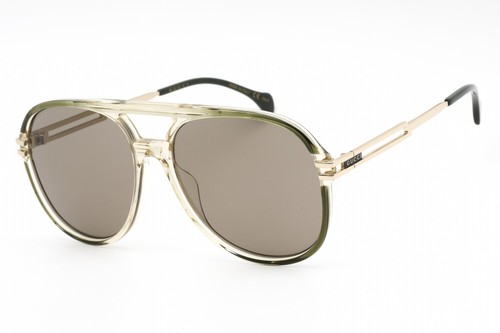 Pre-owned Gucci Gg1104s-003-61 Sunglasses Size 61mm 145mm 16mm Green Men In Brown