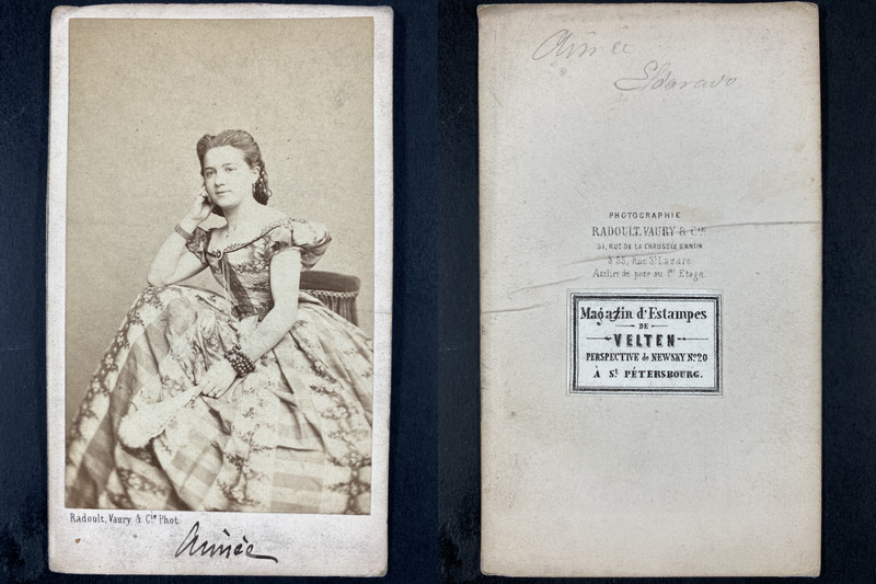 Radoult, Paris, AimÃ©E Vintage Cdv Albumen Print. Cdv, Tirage Albumin