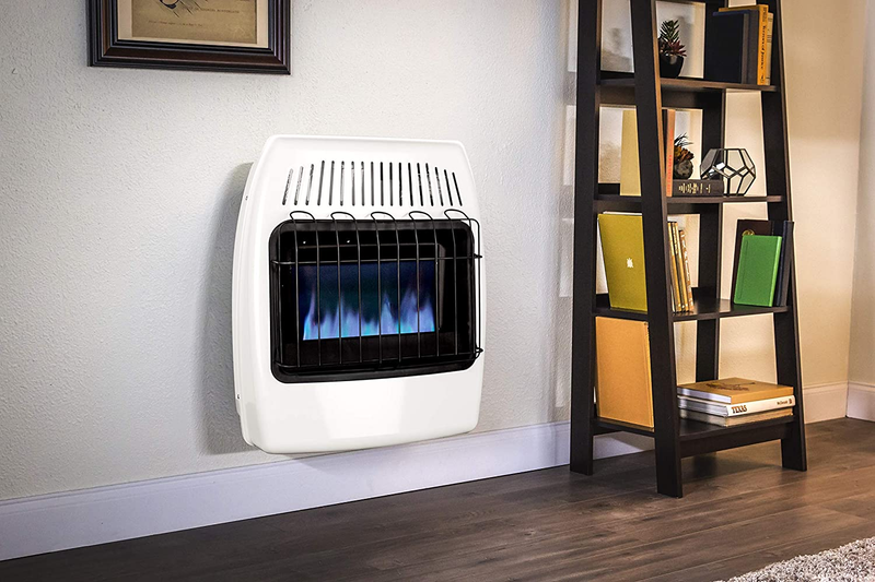 20,000 BTU Liquid Propane Blue Flame Vent Free Wall Heater