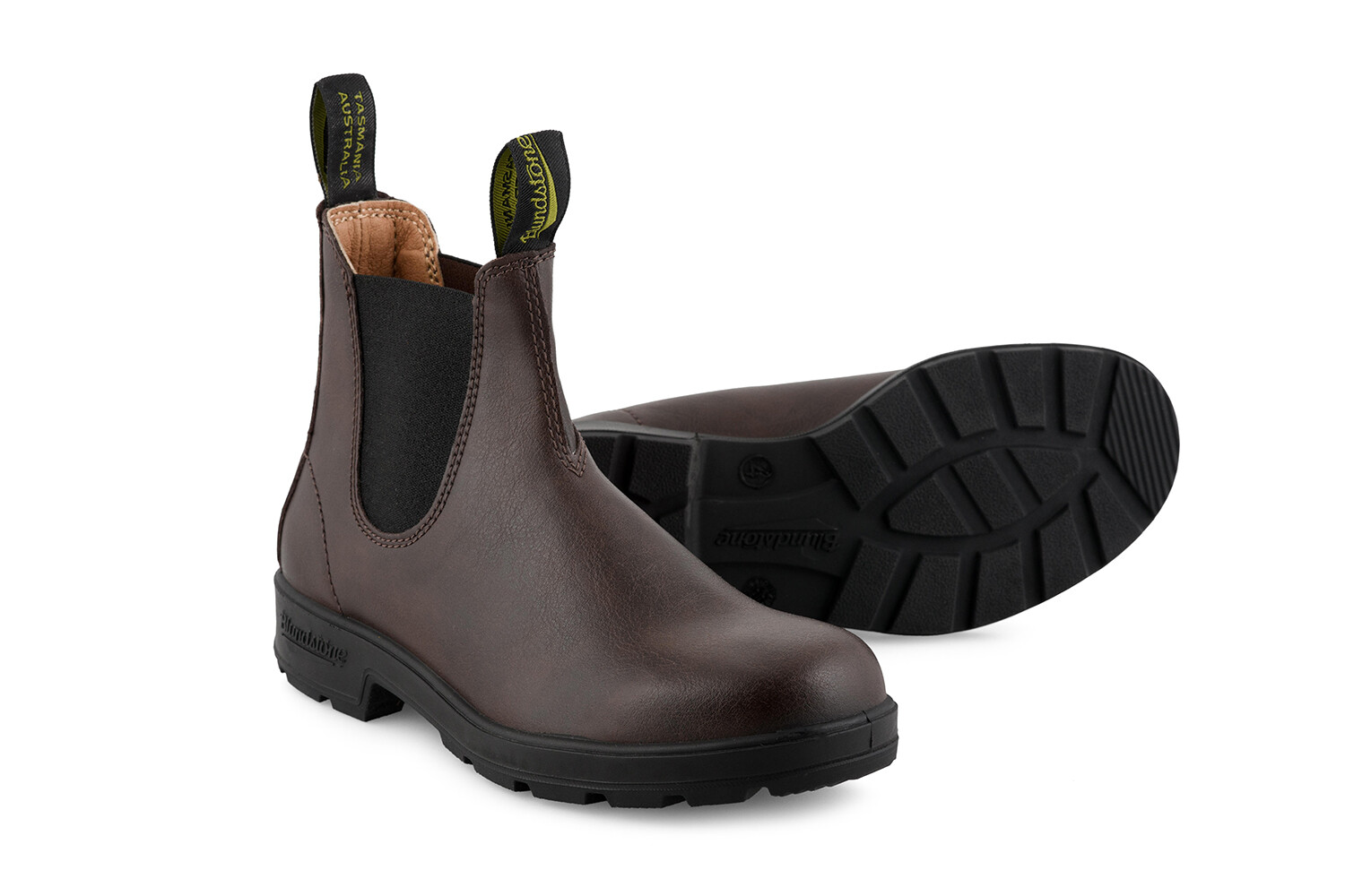 BLUNDSTONE BLUNDSTONE 2116 BROWN VEGAN LEDER UNISEX CHELSEA STIEFEL KNÖCHEL AUSSIE