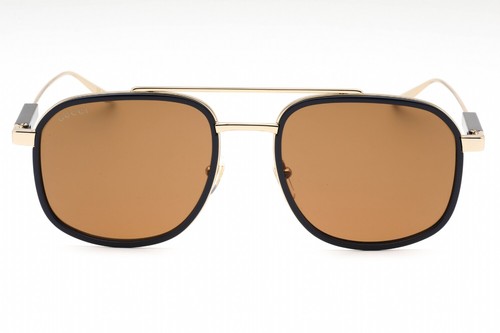 Pre-owned Gucci Gg1310s-003-56 Sunglasses Size 56mm 145mm 20mm Gold Men In Brown