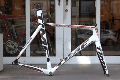 TIME RXR ULTEAM 2009 model L size carbon road bike frameset White- Black