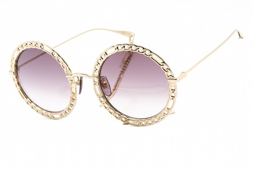 Pre-owned Gucci Gg1113s-002-53 Sunglasses Size 53mm 140mm 24mm Gold Women In Violet Gradient