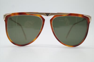 Vintage Sunglasses SAFILO Emozioni 8 Gold Brown Oval Sunglasses