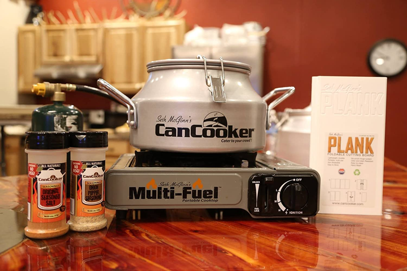 Portable Steam Cooker & Food Steamer for Campfire Cooking, Travel, RV & Tailgati
