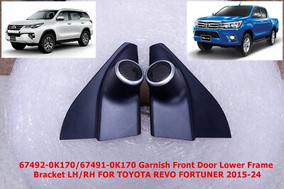 GARNISH FRONT DOORS LOWER FRAME BRAKET LH/RH FOR TOYOTA REVO FORTUNER 2015-24