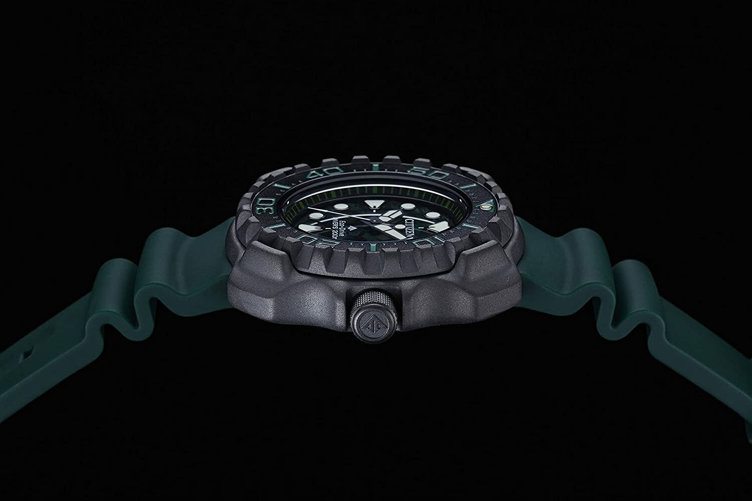 Pre-owned Citizen Watch Promaster Marine Series Diver 200m Bn0228-06w Men's Green
